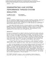 PO-86-03-3 — Demonstrating HVAC System Performance Through System Simulation