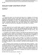 2951 — Boiler Pump Overrun Study