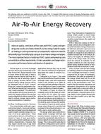 Air-To-Air Energy Recovery