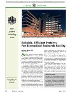 1997 ASHRAE Technology Awards: Reliable, Efficient Systems for Biomedical Research Facility