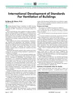 International Development of Standards for Ventilation of Buildings