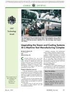 1997 ASHRAE Technology Awards: Upgrading the Steam and Cooling Systems at a Machine Tool Manufacturing Complex