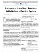 Runaround Loop Heat Recovery with Dehumidification System