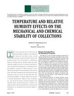 Practical Guide: Temperature and Relative Humidity Effects on the Mechanical and Chemical Stability of Collections