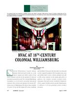 Practical Guide: HVAC at 18th-Century Colonial Williamsburg