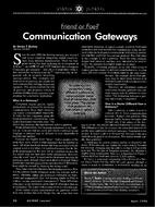 Communication Gateways – Friend or Foe?