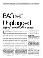 BACnet Unplugged: ZigBee and BACnet Connect