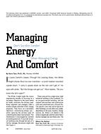 Managing Energy and Comfort