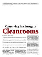 Conserving Fan Energy in Cleanrooms