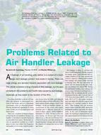 Problems Related to Air Handler Leakage