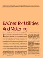 BACnetÃ‚Â® for Utilities And Metering