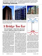 Building Sciences: A Bridge Too Far-Thermal Bridges-Steel Studs, Structural Frames, Relieving Angles and Balconies