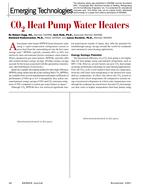 Emerging Technologies: CO2 Heat Pump Water Heaters