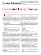 Emerging Technologies: Distributed Energy Storage