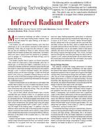 Emerging Technologies: Infrared Radiant Heaters