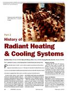 History of Radiant Heating & Cooling Systems, Part 2