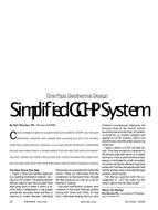 Simplified GCHP System: One-Pipe Geothermal Design