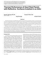Thermal Performance of Gas-Filled Panels with Reflective Surfaces Installed in an Attic
