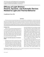 Efficacy of Light Shelves: Passive, Dynamic, and Automatic Devices Related to Light and Thermal Behavior