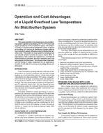 CH-89-25-2 — Operation and Cost Advantages of a Liquid Overfeed Low Temperature Air Distribution System