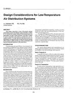 CH-89-25-1 — Design Considerations for Low-Temperature Air Distribution Systems