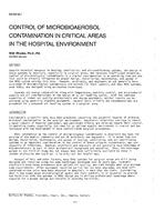 DA-88-12-1 — Control of Microbioaerosol Contamination in Critical Areas in the Hospital Environment