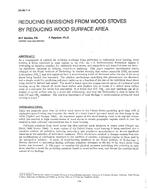 DA-88-11-4 — Reducing Emissions from Wood Stoves by Reducing Wood Surface Area