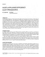 DA-88-08-3 — In-Situ Appliance Efficiency Audit Procedures