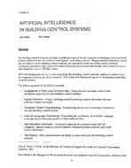 DA-88-07-4 — Artificial Intelligence in Building Control Systems