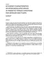 DA-88-06-4 — Efficiency Characteristics of Speed-Modulated Drives at Predicted Torque Conditions for Air-to-Air Heat Pumps