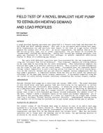 DA-88-06-2 — Field Test of a Novel Bivalent Heat Pump to Establishe Heating Demand and Load Profiles
