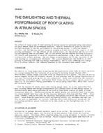 DA-88-05-5 — The Daylighting and Thermal Performance of Roof Glazing in Atrium Spaces