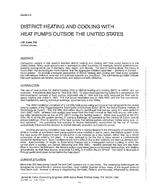 DA-88-04-5 — District Heating and Cooling with Heat Pumps Outside the United States