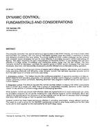 DA-88-02-1 — Dynamic Control: Fundamentals and Considerations