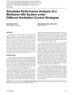 DA-07-067 Simulated Performance Analysis of a Multizone VAV System under Different Ventilation Control Strategies
