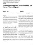 DA-07-065 Quantifying Modeling Uncertainties for the Human Thermal System