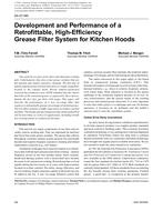 DA-07-060 Development and Performance of a Retrofittable, High-Efficiency Grease Filter System for Kitchen Hoods