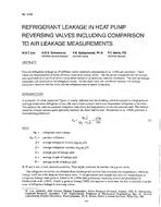 3143 — Refrigerant Leakage Heat Pump Reversing Valves Including Comparison to Leakage Measurements