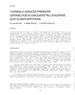 3126 — Thermally Induced Pressure Distribution in Simulated Tall Buildings with Floor Partitions