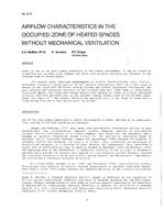 3115 — Airflow Characteristics in the Occupied Zone of Heated Spaces without Mechanical Ventilation