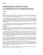 DA-88-26-1 — Cogeneration and Heat Pumps in Combination with Thermal Storage