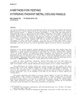 DA-88-24-3 — A Method for Testing Hydronic Radiant Metal Ceiling Panels