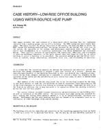 DA-88-22-3 — Case History — Low-Rise Office Building Using Water-Source Heat Pump