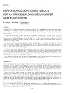 DA-88-22-2 — Performance Monitoring Results for an Office Building Groundwater Heat Pump System