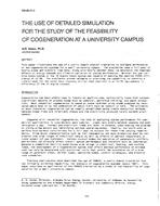 DA-88-21-3 — The Use of Detailed Simulation for the Study of the Feasibility of Cogeneration at a University Campus