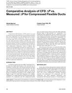 DA-07-049 Comparative Analysis of CFD ?P vs. Measured ?P for Compressed Flexible Ducts