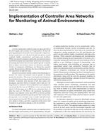 DA-07-043 Implementation of Controller Area Networks for Monitoring of Animal Environments