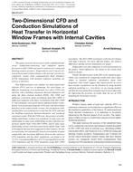 DA-07-017 Two-Dimensional CFD and Conduction Simulations of Heat Transfer in Horizontal Window Frames with Internal Cavities