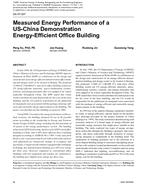 DA-07-007 Measured Energy Performance of a US-China Demonstration Energy-Efficient Office Building