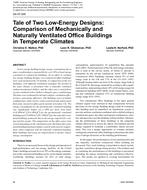DA-07-005 Tale of Two Low-Energy Designs: Comparison of Mechanically and Naturally Ventilated Office Buildings in Temperate Climates